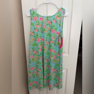 Lilly Pulitzer Vibrant Blue and Pink Floral Dress